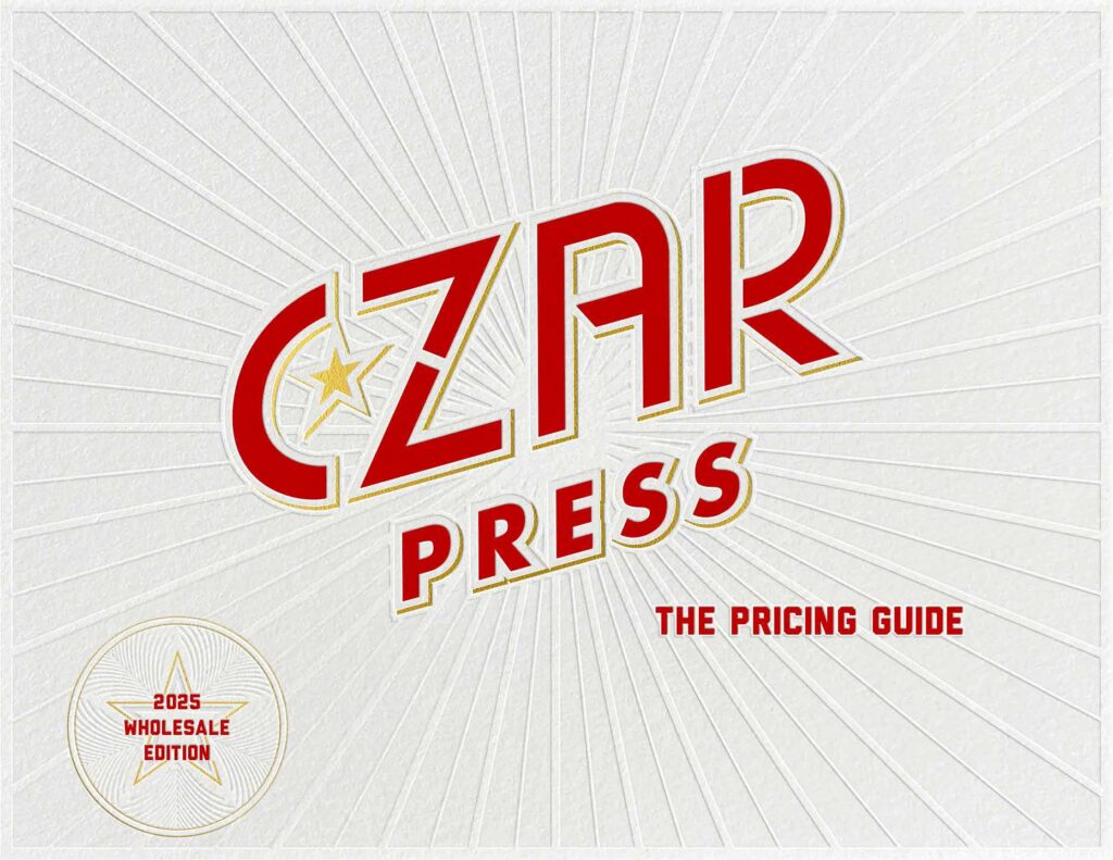 Czar-Press-Pricing-Guide-2025-header